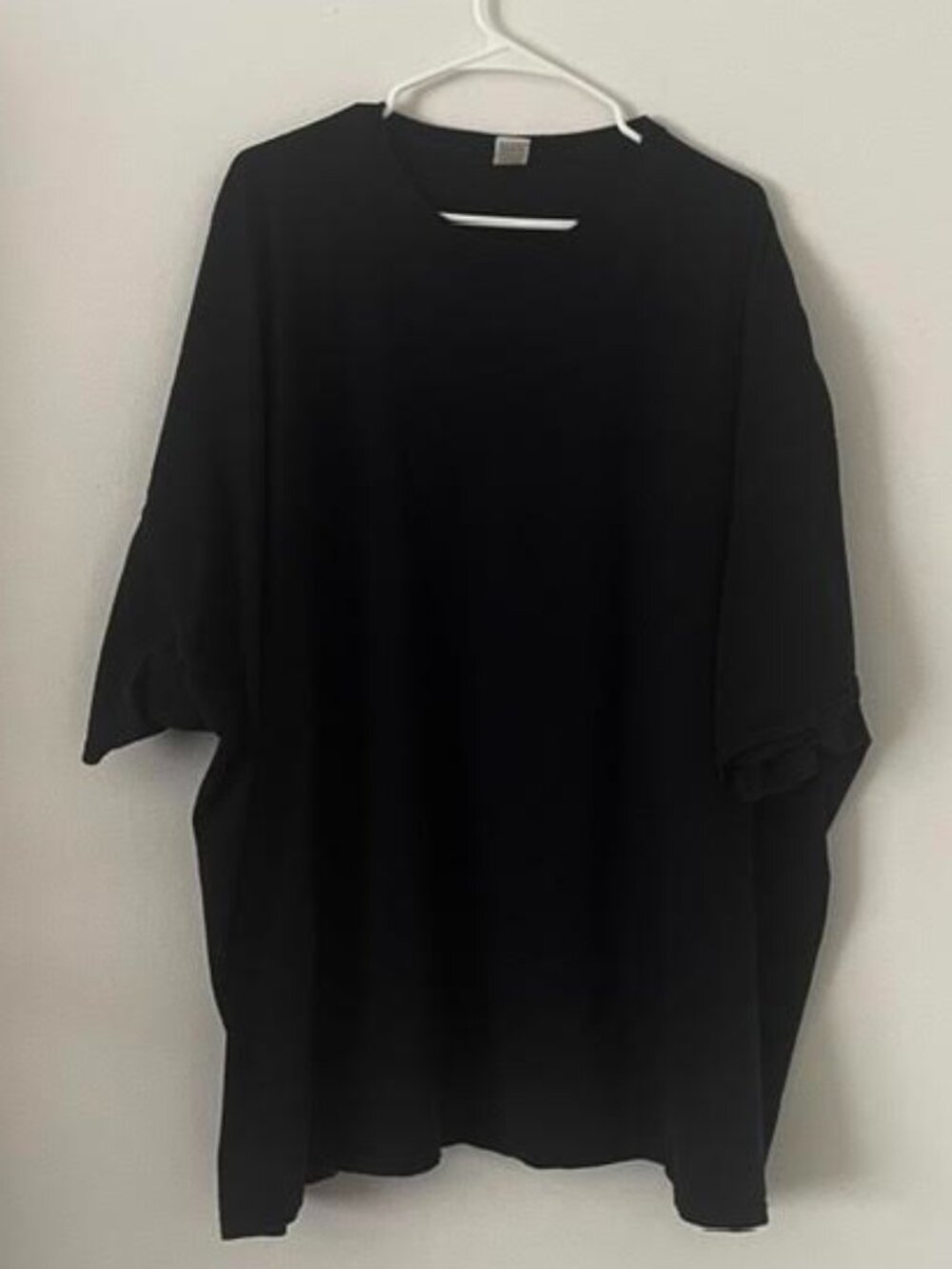 Fruit of the Loom HD Cotton Men's Black Short Sleeve T-Shirt Size 6XL